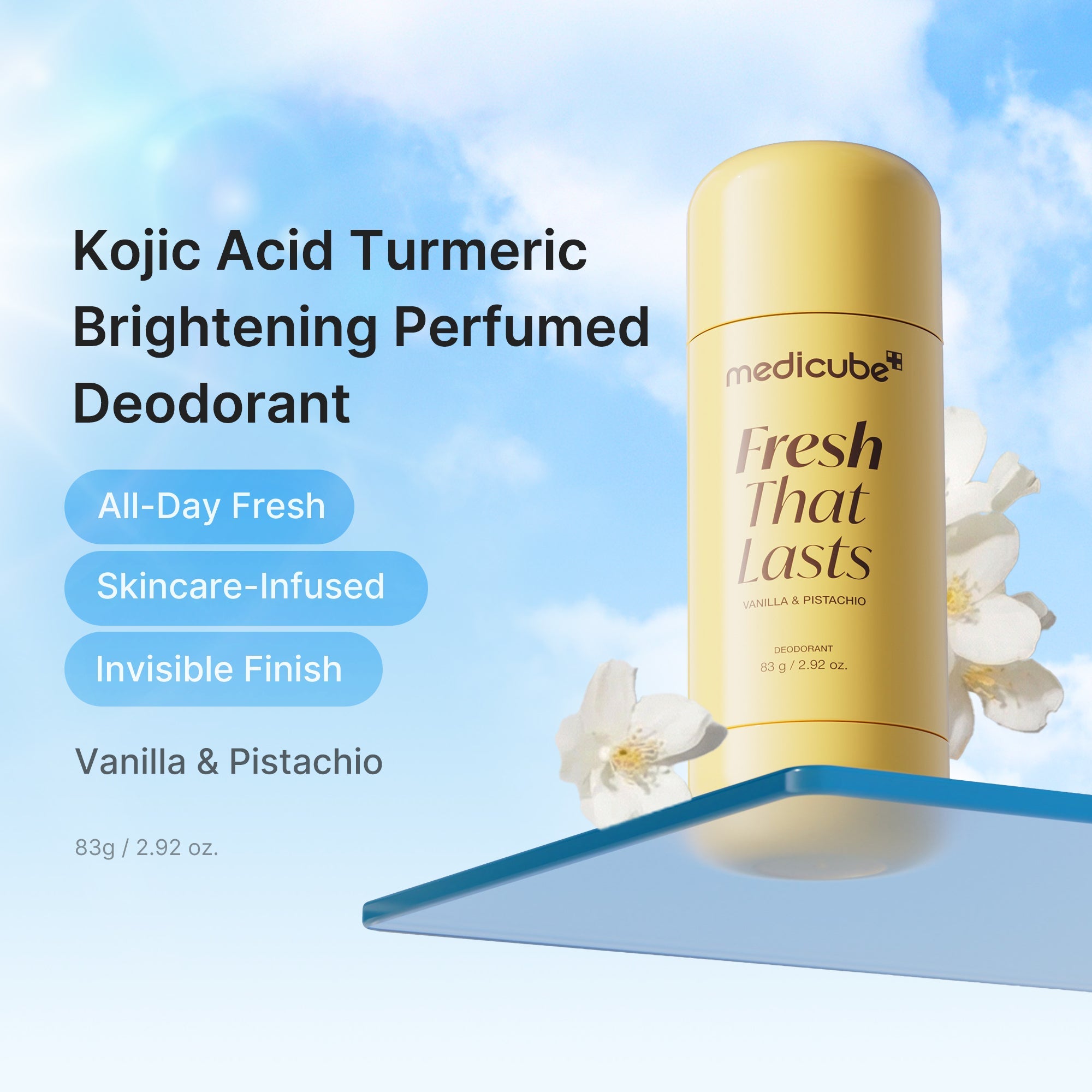 Kojic Acid Brightening Deodorant (Vanilla & Pistachio) L8
