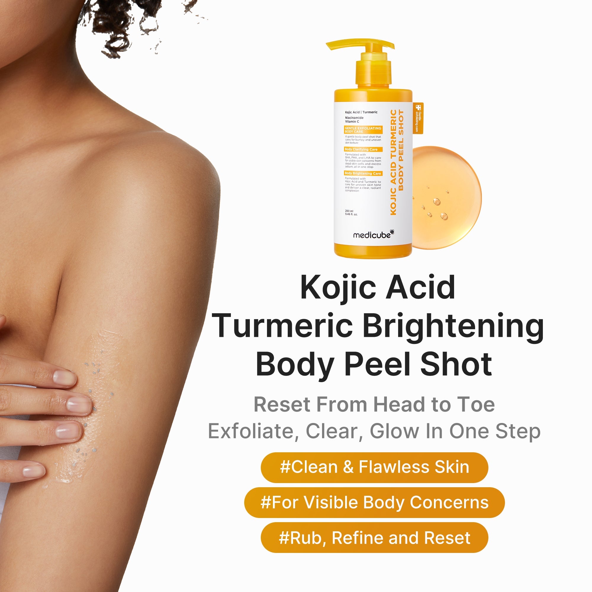 Kojic Acid Turmeric Body Peel Shot T0