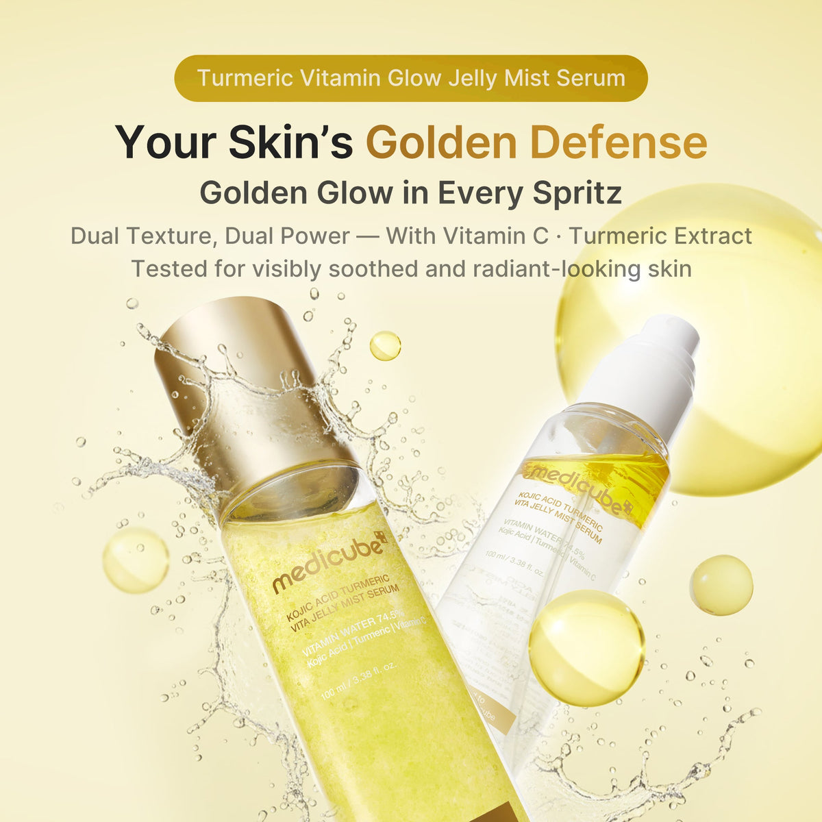 Kojic Acid Turmeric Vitamin Gold Jelly Mist Serum Y7