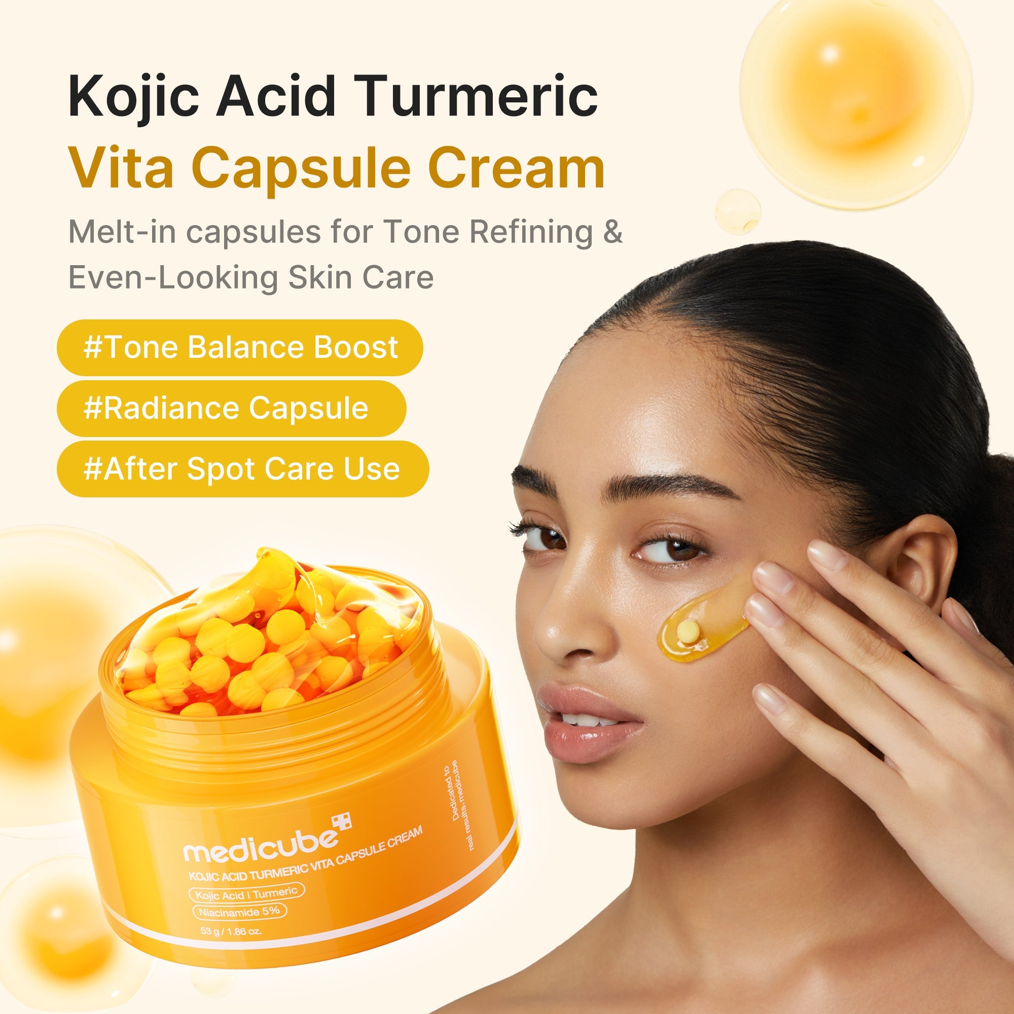 Kojic Acid Turmeric Vita Capsule Cream F5