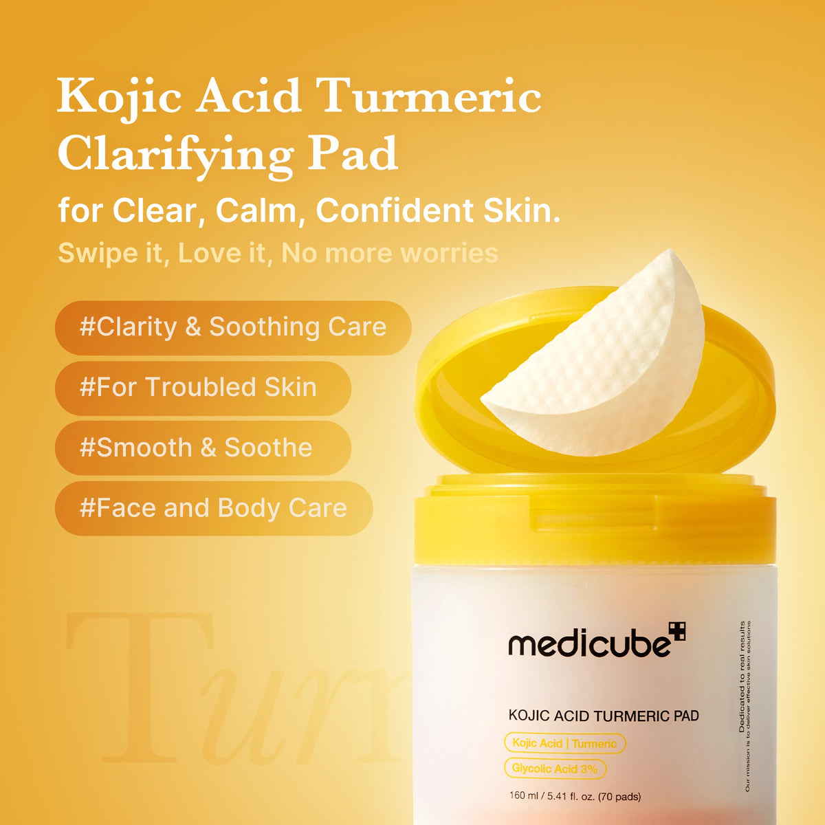 Kojic Acid Tumeric Toner Pad O2