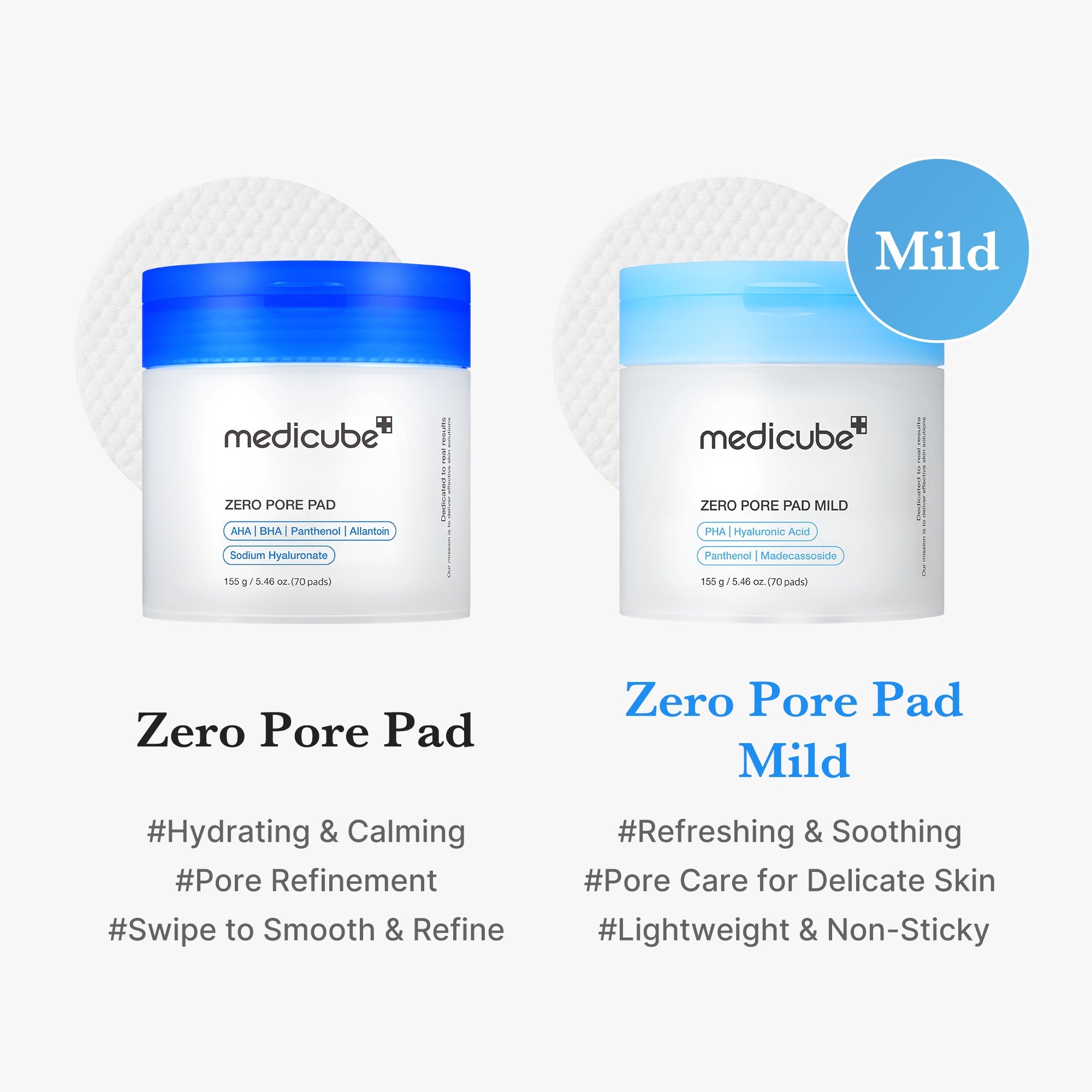 Zero Pore Madecassoside Pads (Mild) N6