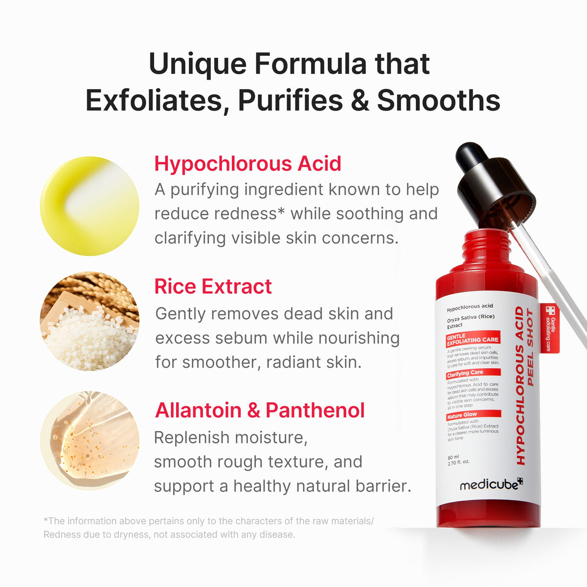 Hypochlorous Acid Rice Peel Shot Q8