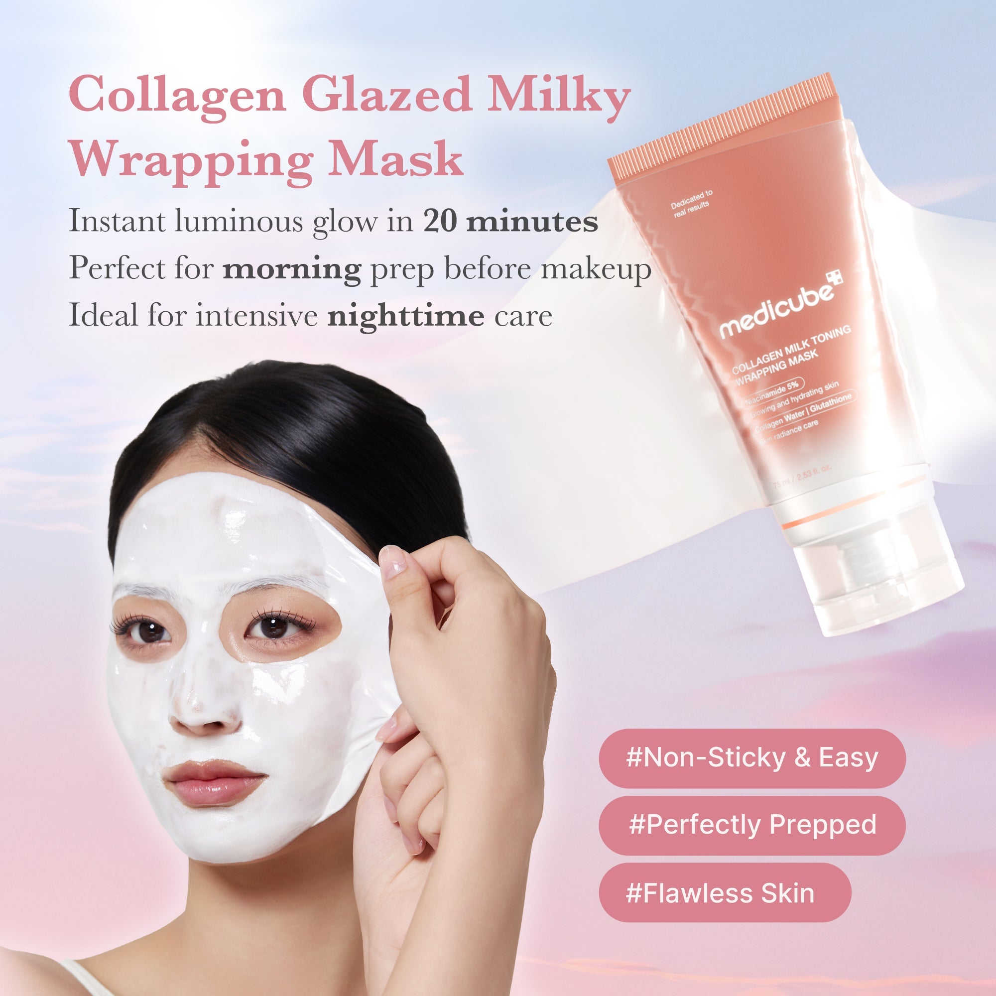 Collagen Milky Glow Daytime Wrapping Mask J0