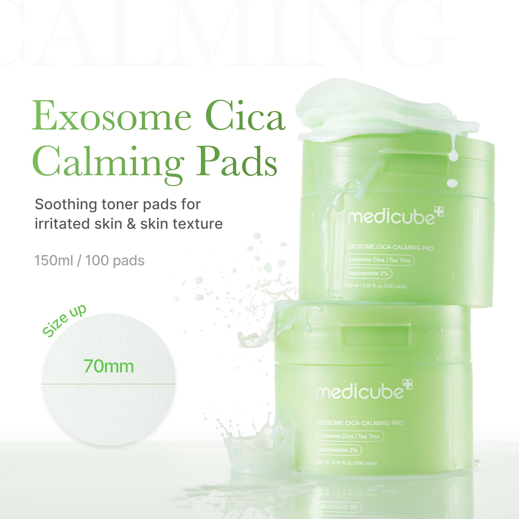Exosome Cica Calming Toner Pads K2