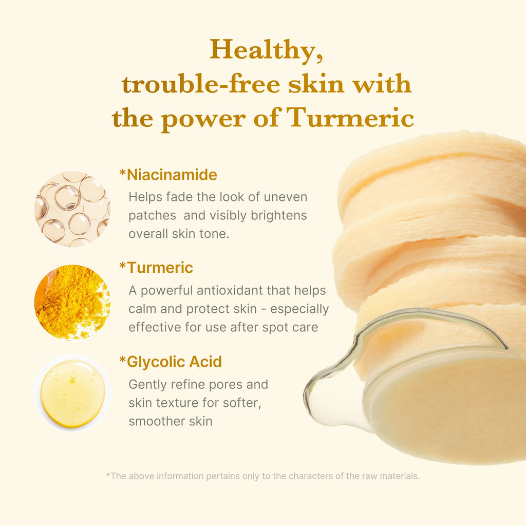 Kojic Acid Tumeric Toner Pad O2