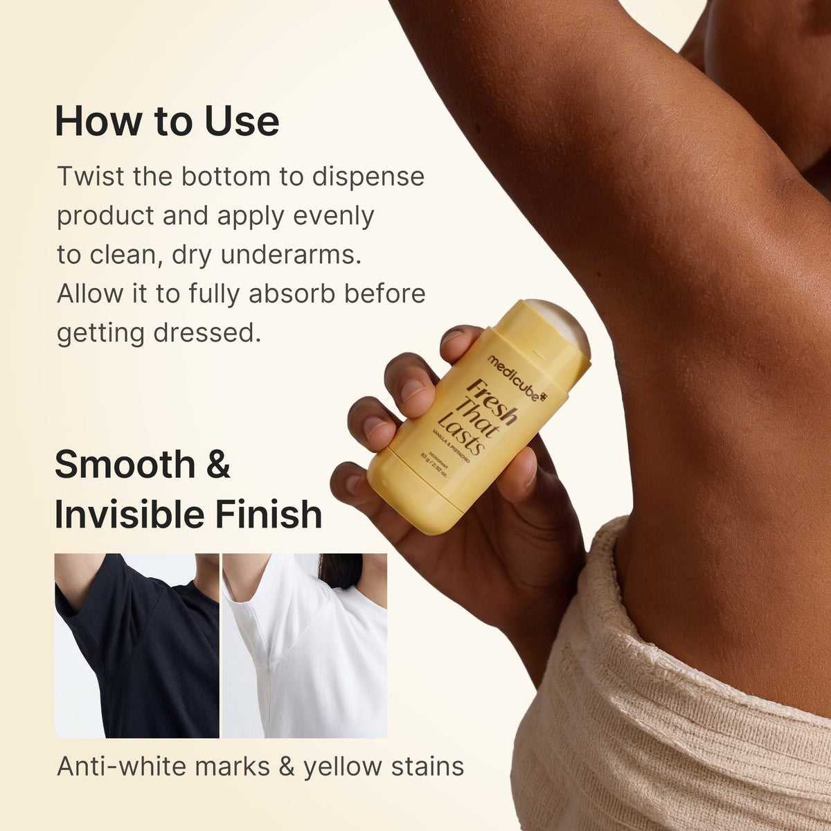 Kojic Acid Brightening Deodorant (Vanilla & Pistachio) T1
