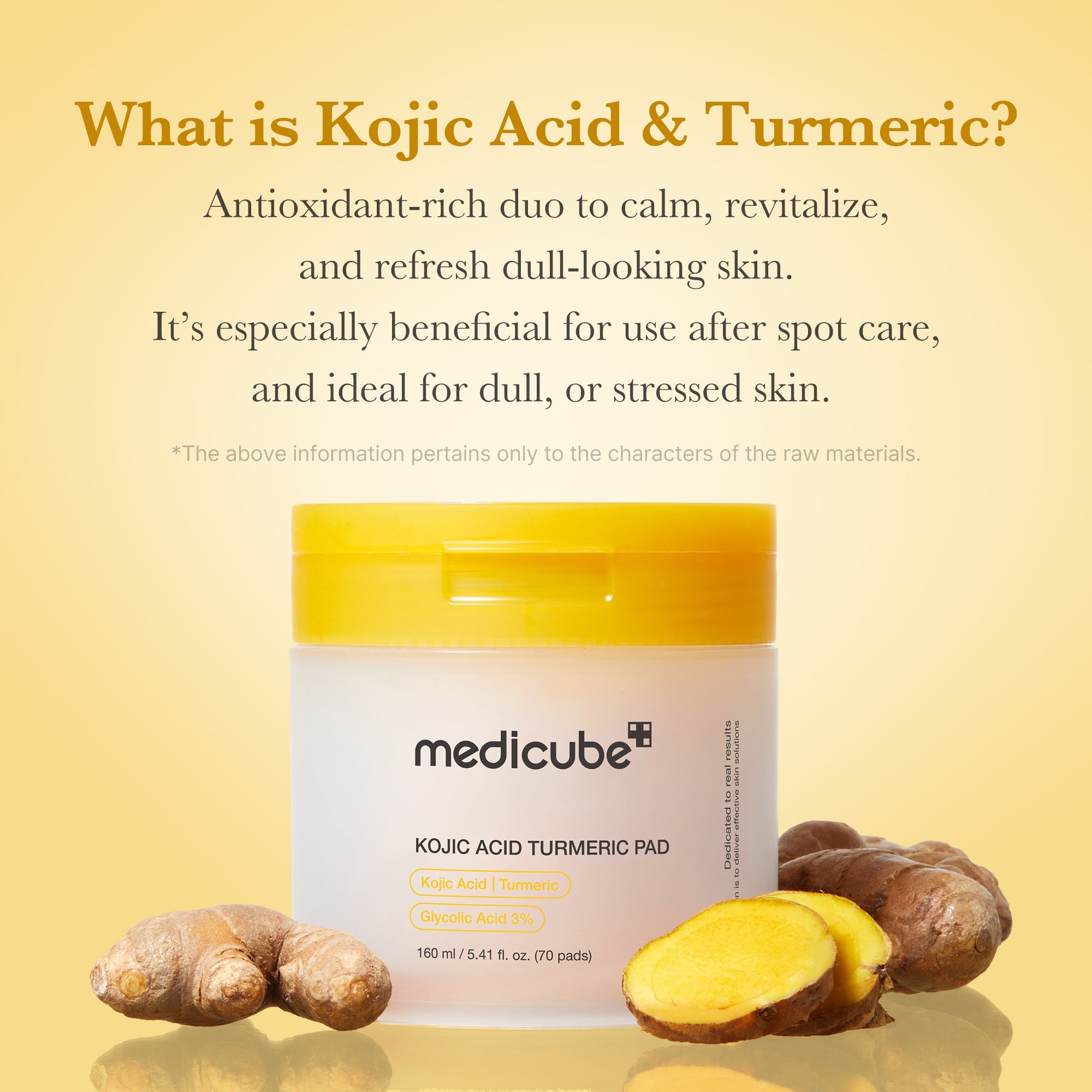 Kojic Acid Tumeric Toner Pad A6