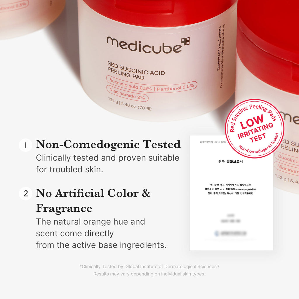 Red Succinic Acid Panthenol Pads Q7
