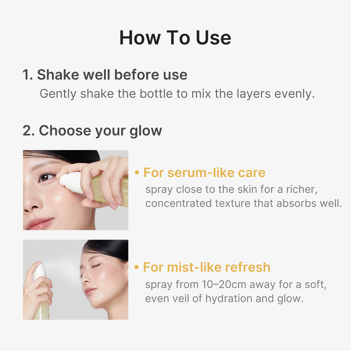 Kojic Acid Turmeric Vitamin Gold Jelly Mist Serum Y7