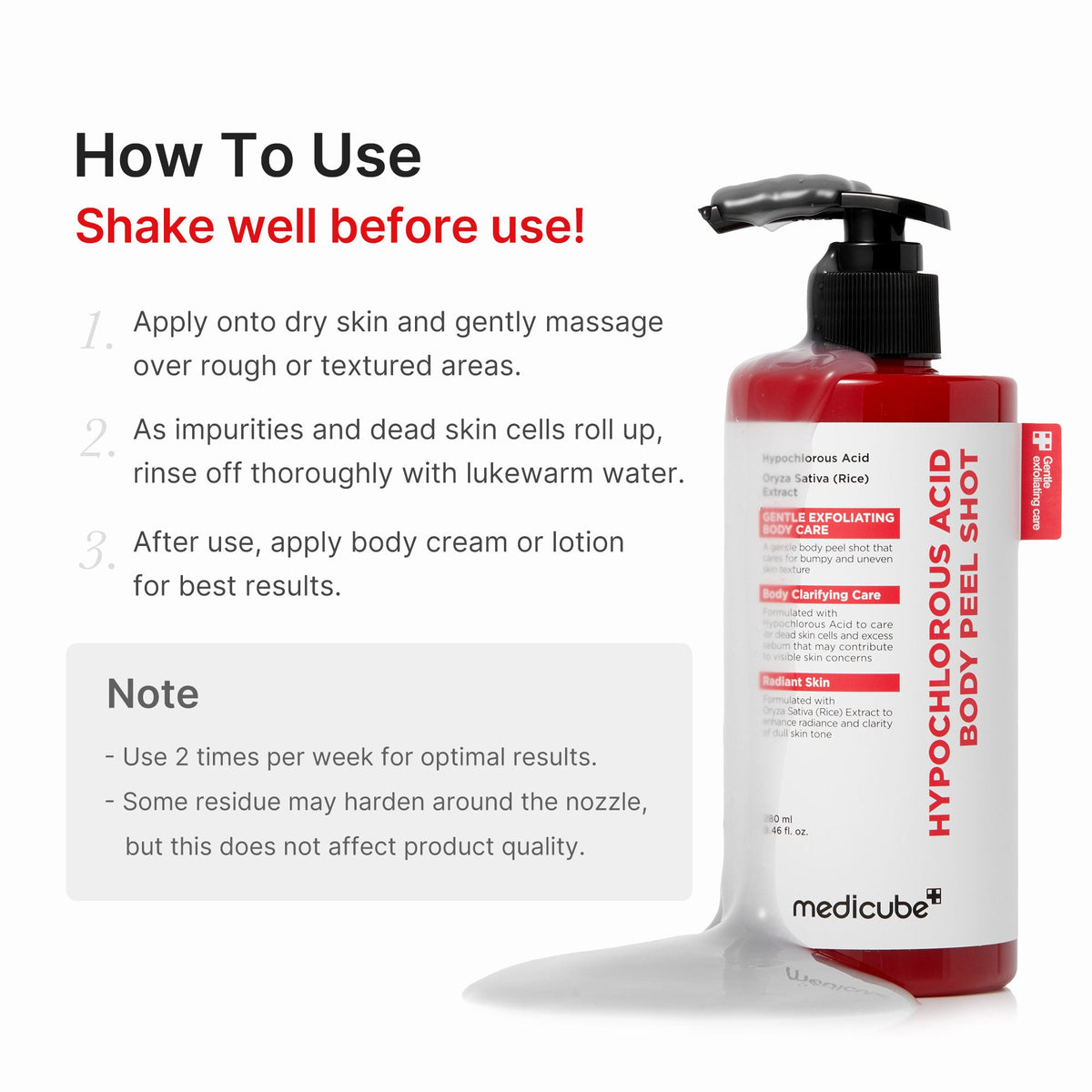 Hypochlorous Acid Rice Body Peel Shot G7
