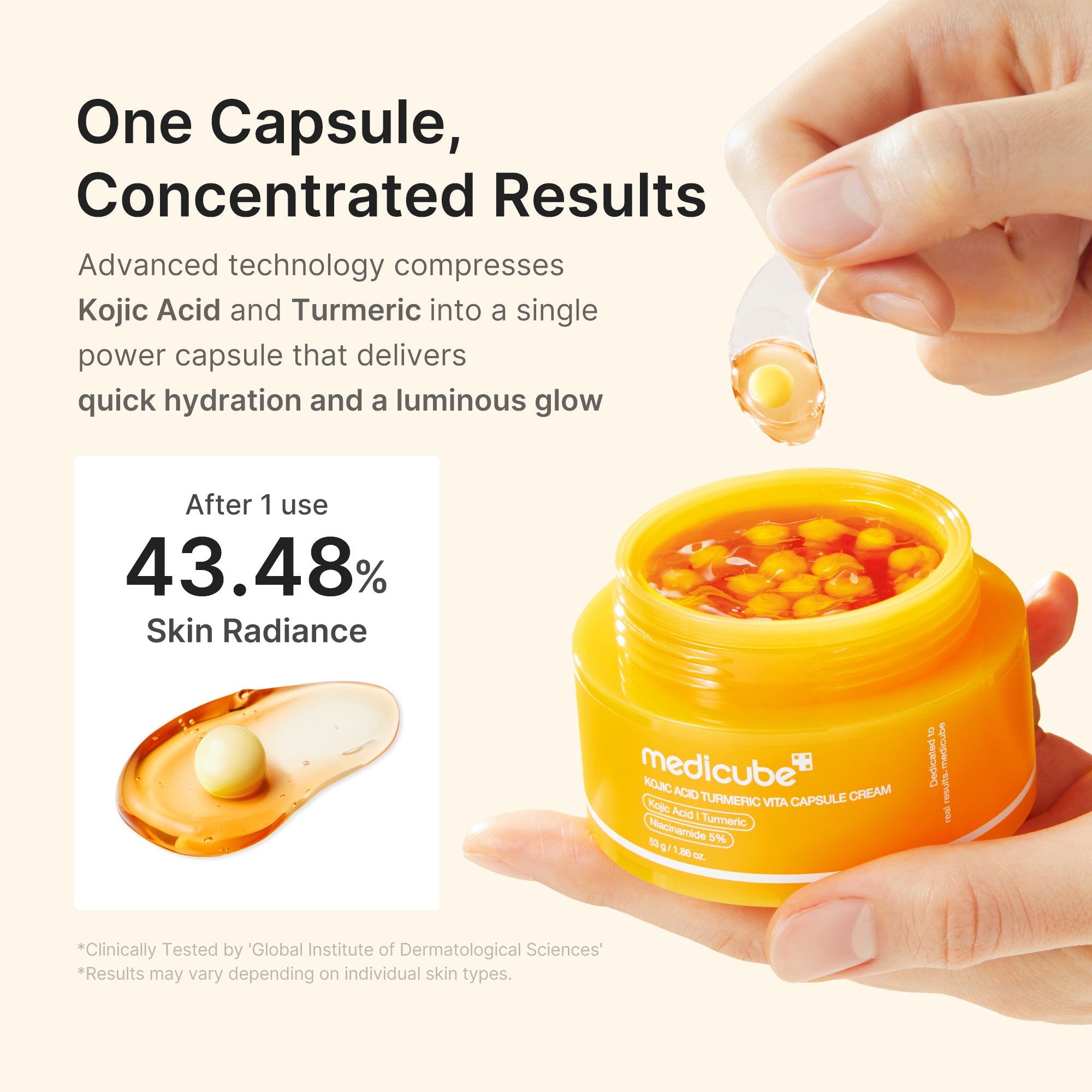 Kojic Acid Turmeric Vita Capsule Cream F5