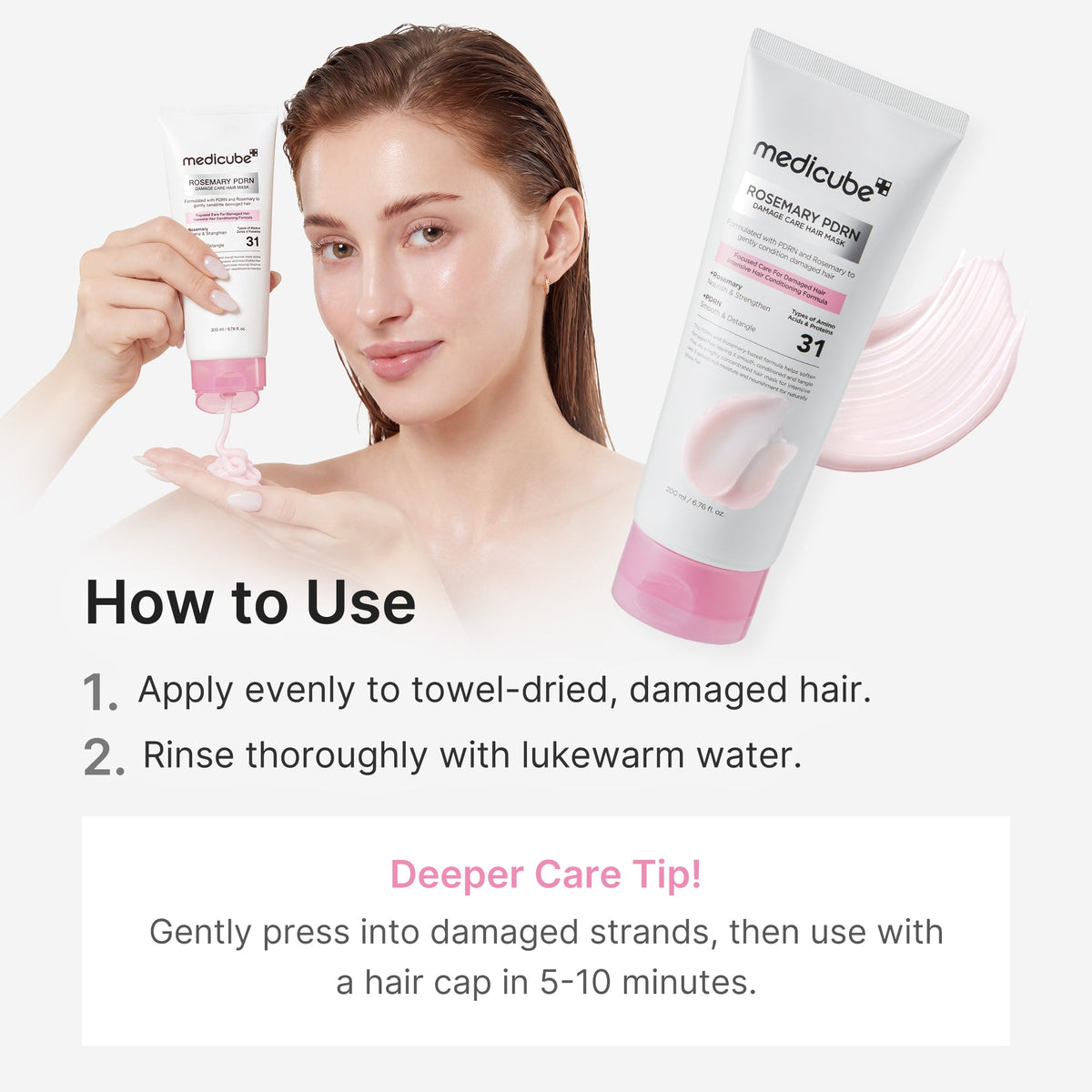 Rosemary PDRN Damage Care Hair Mask U9
