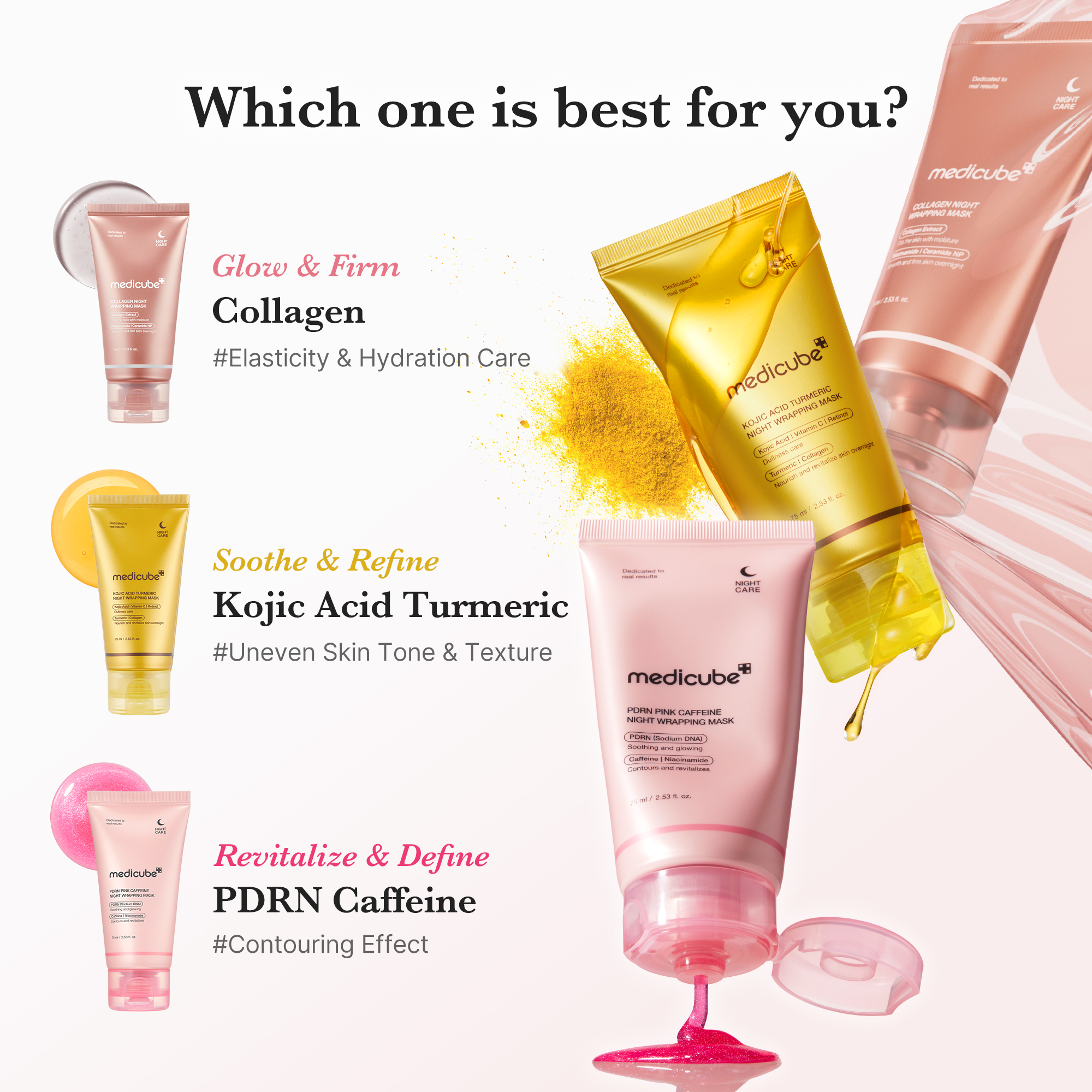 Kojic Acid Turmeric Overnight Wrapping Mask C7