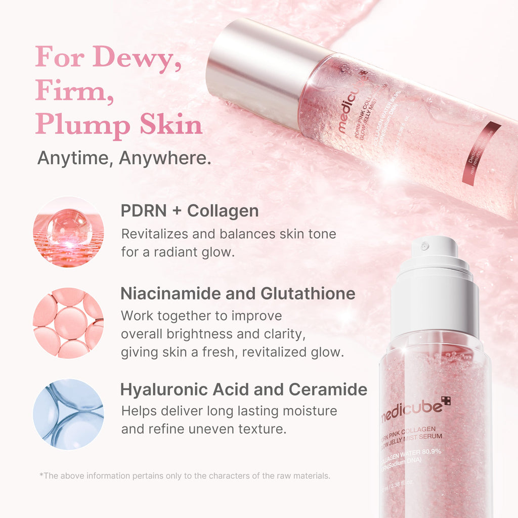 PDRN Pink Collagen Glow Jelly Mist Serum T2