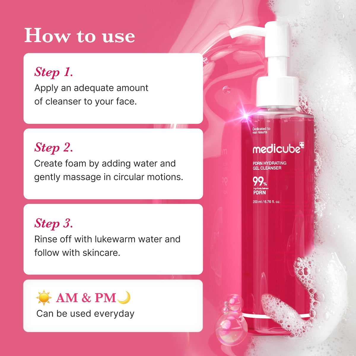 PDRN Pink Gel Cleanser J1